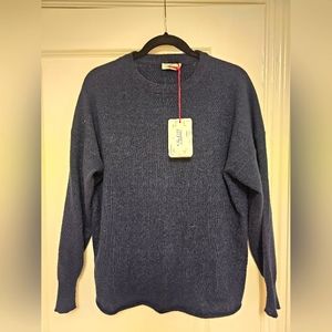 Women's Alexander McQueen 100% Cashmere Sweater in Navy